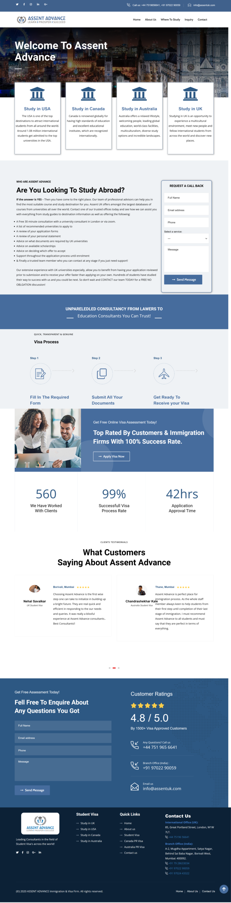 Assent UK website preview